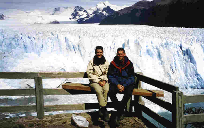 samen aan de Perito Moreno gletsjer